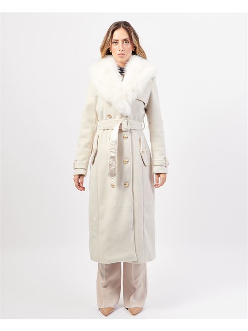 Fracomina double-breasted long coat FRACOMINA | FR24WC1015W57901108