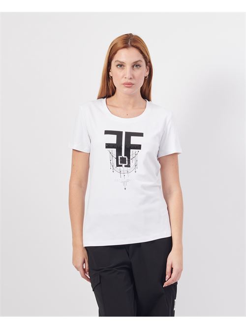 T-shirt ? col rond Fracomina en coton FRACOMINA | FR24WT3004J401R9278