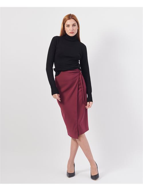 Pull ? col roul? Fracomina en viscose m?lang?e FRACOMINA | FR24WT7001K41001053