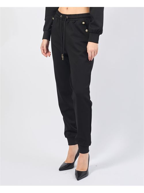 Pantalon de jogging Gaudi en viscose m?lang?e GAUDI | 421BD240102001