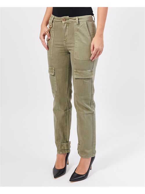 Pantalon cargo Gaudi en coton m?lang? GAUDI | 421BD250123387