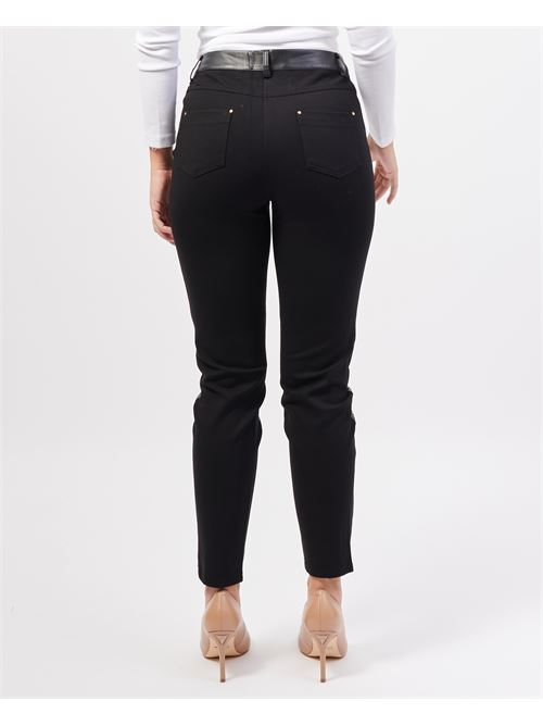 Pantalon Gaudi en viscose m?lang?e stretch GAUDI | 421BD280012001