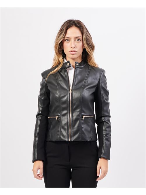 Veste motard femme Gaudi en simili cuir GAUDI | 421BD380052001