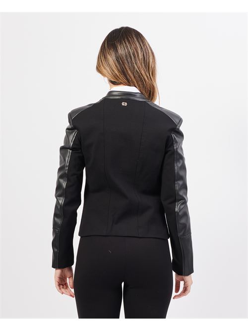 Veste motard femme Gaudi en simili cuir GAUDI | 421BD380052001