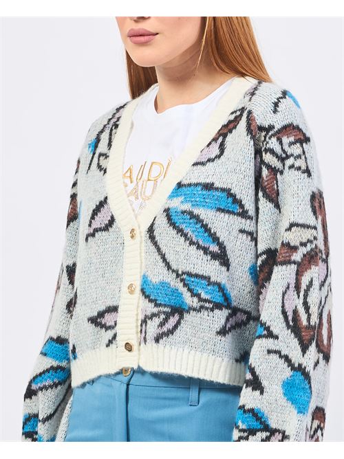 Cardigan tricot? Gaudi en laine m?lang?e GAUDI | 421BD53042425029-01