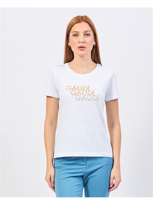 T-shirt ? col rond Gaudi avec logo sur le devant GAUDI | 421BD640342100