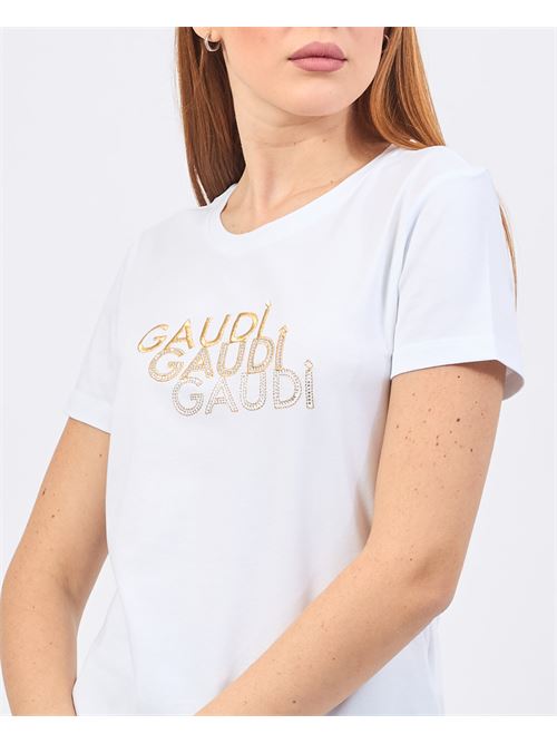 T-shirt ? col rond Gaudi avec logo sur le devant GAUDI | 421BD640342100