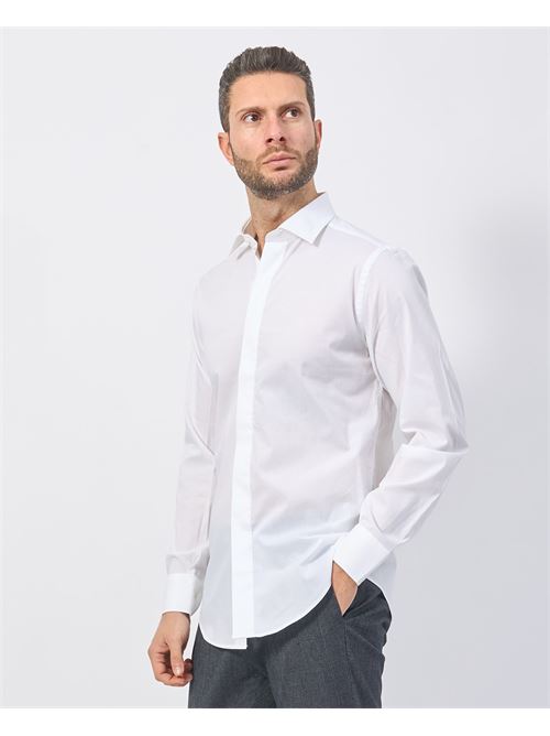 Chemise Gazzarrini bleue en coton ? manches longues GAZZARRINI | CE221GBIANCO