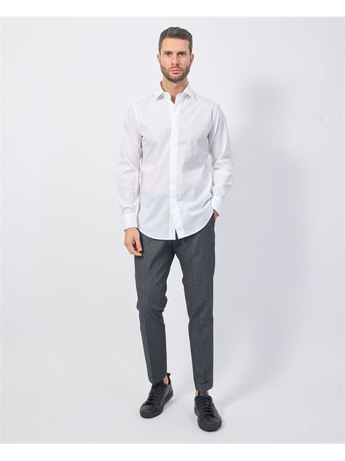 Chemise Gazzarrini bleue en coton ? manches longues GAZZARRINI | CE221GBIANCO