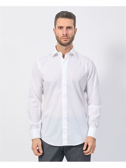 Chemise Gazzarrini bleue en coton ? manches longues GAZZARRINI | CE221GBIANCO