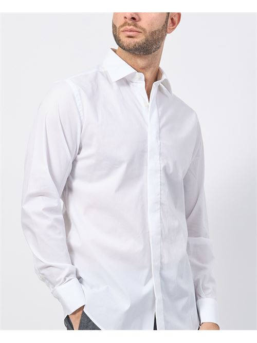 Chemise Gazzarrini bleue en coton ? manches longues GAZZARRINI | CE221GBIANCO