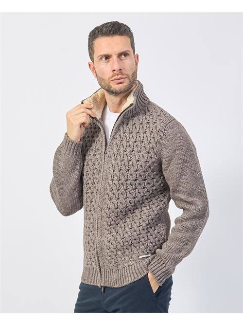 Pull ? col roul? Gazzarrini en laine m?lang?e GAZZARRINI | MI105GRBEIGE