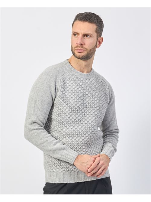 Pull ? col rond Gazzarrini en laine m?lang?e GAZZARRINI | MI386GRGRIGIO-CHIARO