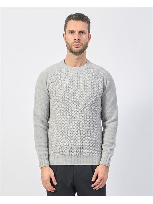 Pull ? col rond Gazzarrini en laine m?lang?e GAZZARRINI | MI386GRGRIGIO-CHIARO