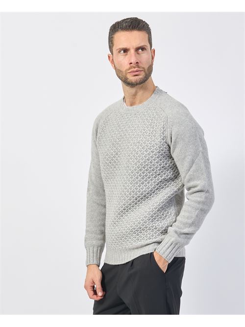 Pull ? col rond Gazzarrini en laine m?lang?e GAZZARRINI | MI386GRGRIGIO-CHIARO