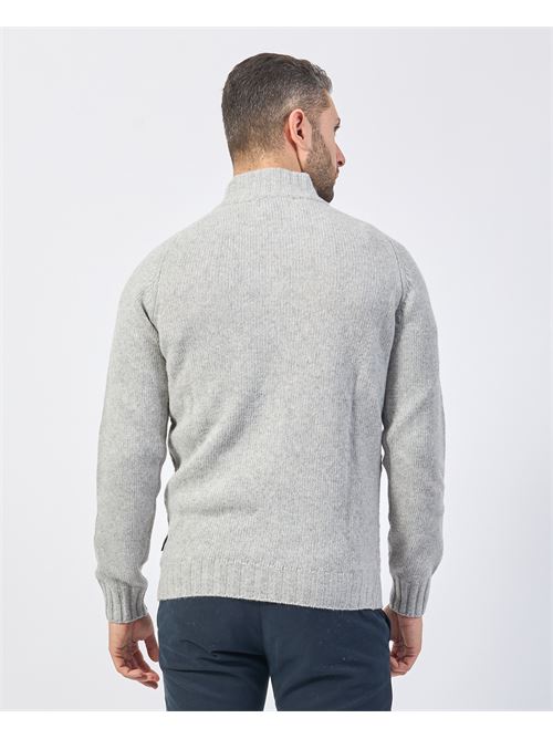 Gazzarrini cardigan enti?rement zipp? en laine m?lang?e GAZZARRINI | MI387GRGRIGIO-CHIARO