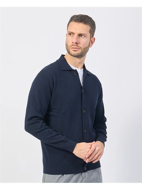 Cardigan homme Gazzarrini avec boutons GAZZARRINI | MI496GBLU