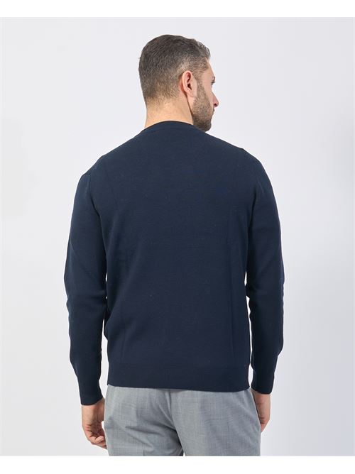 Pull ? col rond Gazzarrini en laine GAZZARRINI | MI497GBLU