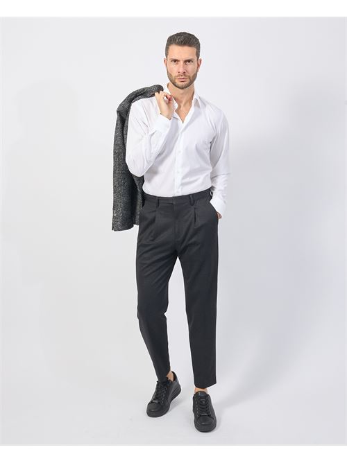 Pantalon homme Gazzarrini en laine m?lang?e GAZZARRINI | PSI621GNERO