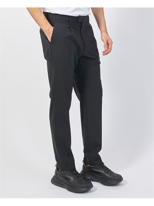 Pantalon homme Gazzarrini en laine m?lang?e avec plis GAZZARRINI | PSI645GNERO