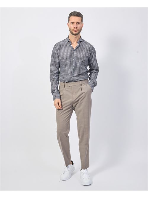 Pantalon homme Gazzarrini en laine m?lang?e avec plis GAZZARRINI | PSI645GTORTORA