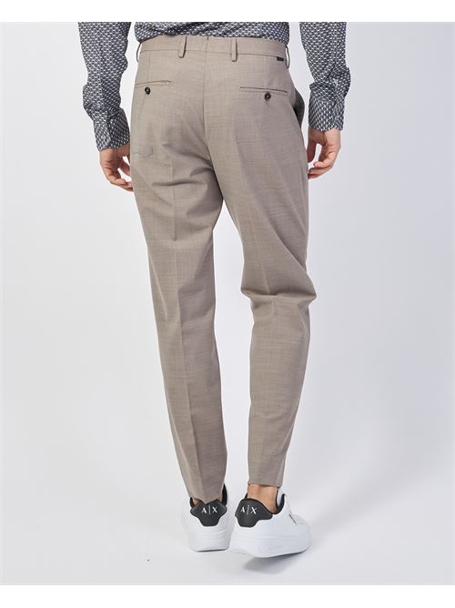 Pantalon homme Gazzarrini en laine m?lang?e avec plis GAZZARRINI | PSI645GTORTORA