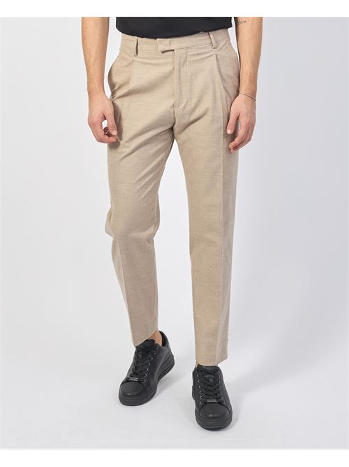 Pantalon homme Gazzarrini en laine m?lang?e GAZZARRINI | PSI647GBEIGE