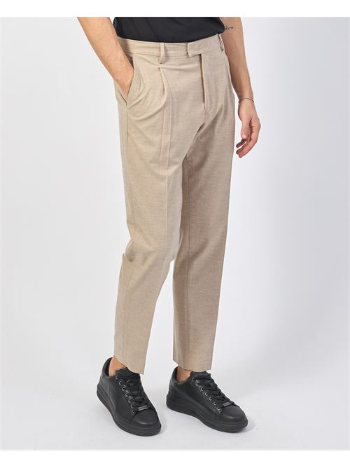 Pantalon homme Gazzarrini en laine m?lang?e GAZZARRINI | PSI647GBEIGE