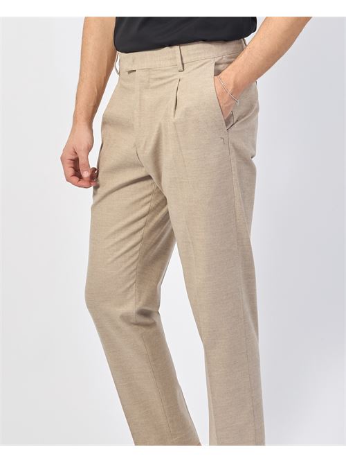 Pantalon homme Gazzarrini en laine m?lang?e GAZZARRINI | PSI647GBEIGE