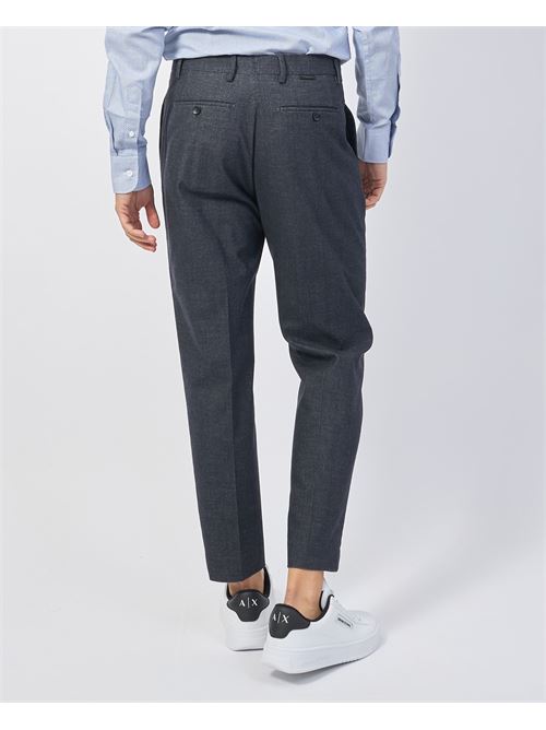 Pantalon homme Gazzarrini en laine m?lang?e GAZZARRINI | PSI647GBLU