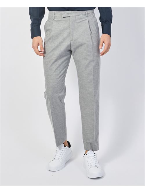 Pantalon homme Gazzarrini en laine m?lang?e GAZZARRINI | PSI647GGRIGIO