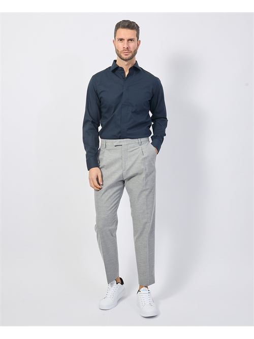 Pantalon homme Gazzarrini en laine m?lang?e GAZZARRINI | PSI647GGRIGIO