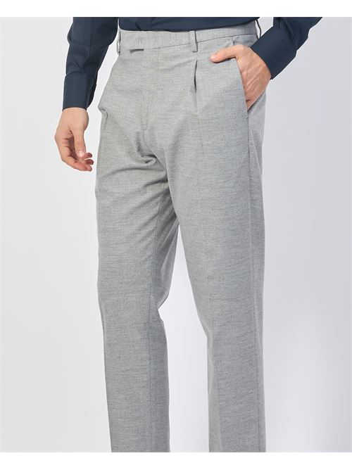 Pantalon homme Gazzarrini en laine m?lang?e GAZZARRINI | PSI647GGRIGIO