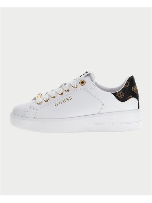 Sneakers donna Guess con logo dorato GUESS | FLFRO2-FAL12WHITE