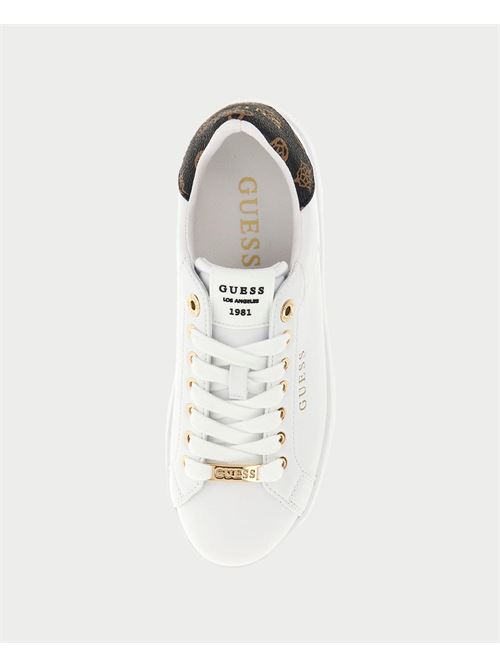 Sneakers donna Guess con logo dorato GUESS | FLFRO2-FAL12WHITE