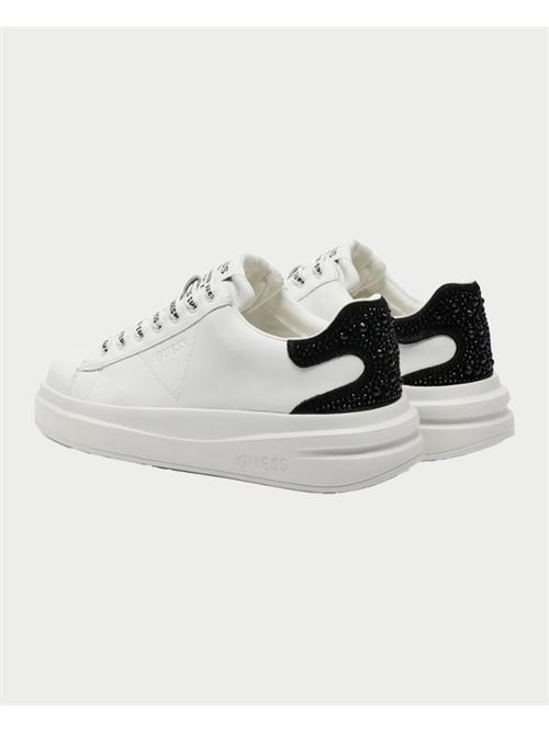 Sneakers donna Guess in vera pelle GUESS | FLTELB-LEA12WHBLK