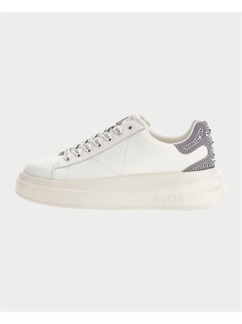 Sneakers donna Guess in vera pelle GUESS | FLTELB-LEA12WHGRE