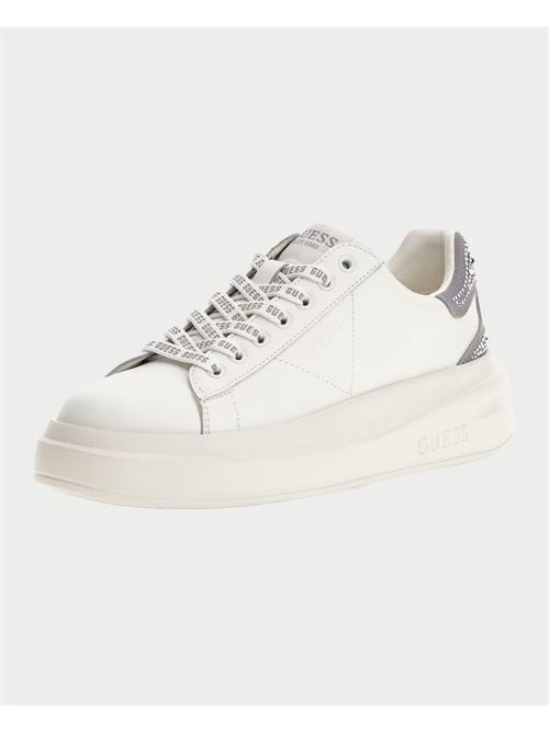 Sneakers donna Guess in vera pelle GUESS | FLTELB-LEA12WHGRE