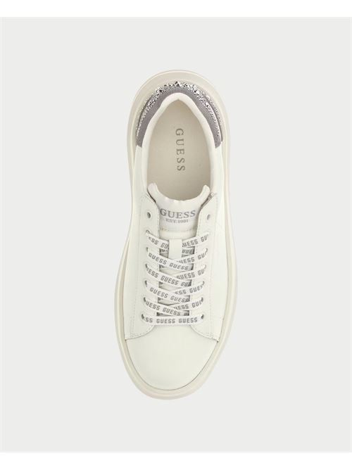 Sneakers donna Guess in vera pelle GUESS | FLTELB-LEA12WHGRE