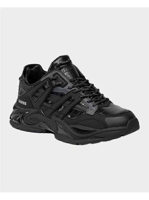 Sneakers uomo Guess design intrecciato GUESS | FMFBEL-ELE12BLACK