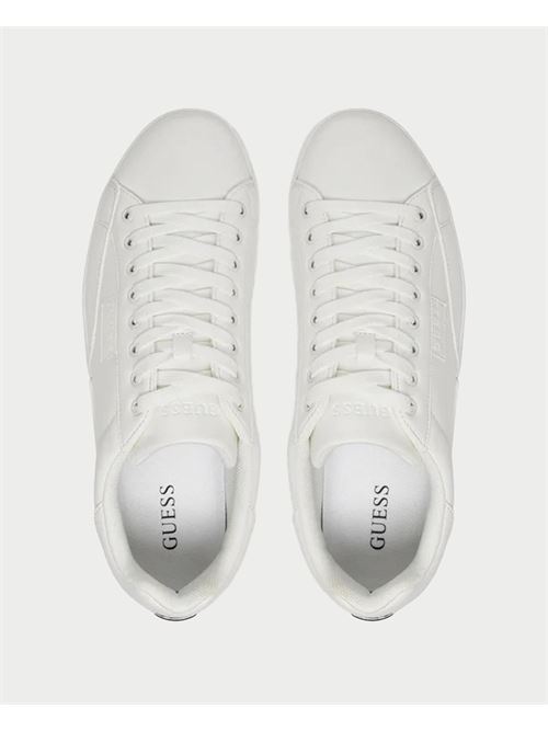 Sneakers basse uomo Guess stringate GUESS | FMFCAS-ELL12WHITE