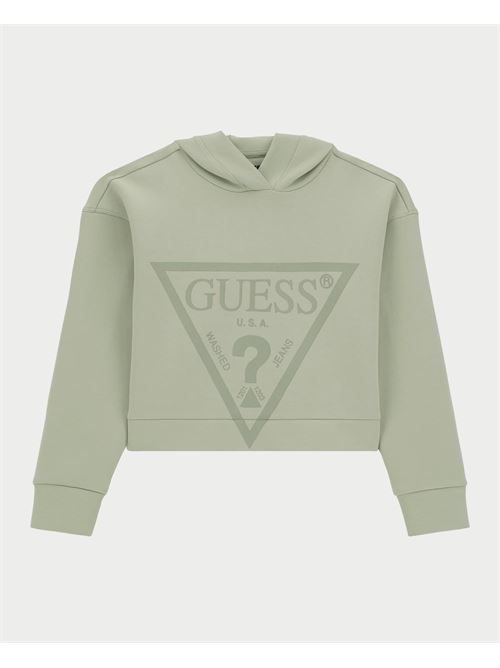 Guess sweatshirt for girls with triangle logo active GUESS | J2BQ35-FL03SG8ES