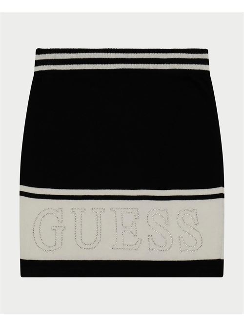 Jupe midi Guess avec strass pour fille GUESS | J4YD05-Z3GW0JBLK