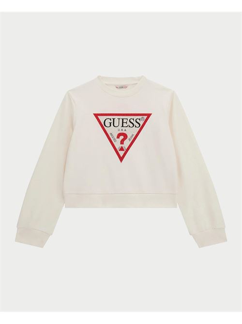 Guess sweatshirt with printed triangle logo for girls GUESS | J4YQ22-KA6R3G012