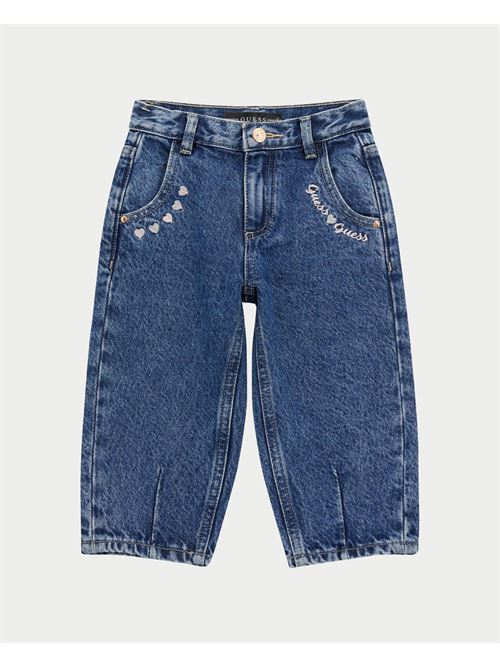 Guess 4-pocket jeans for girls with logo GUESS | K4BA08-D5D70MDOO