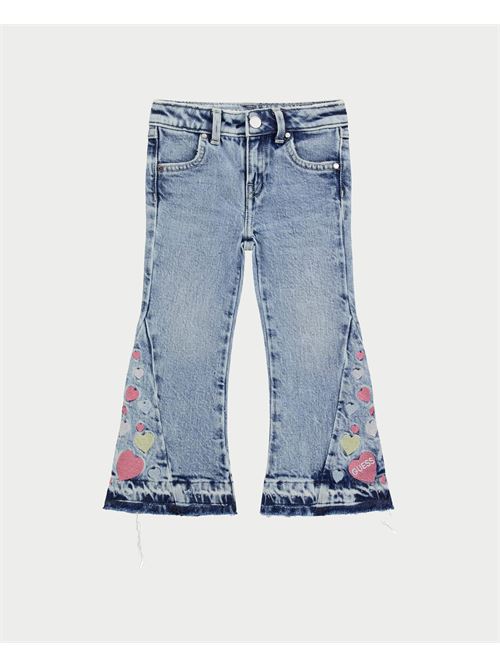 Jeans a gamba larga Guess per bambine