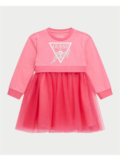 Vestito Guess fit and flare con balze in rete per bambine GUESS | K4YK09-KB8R0G65E