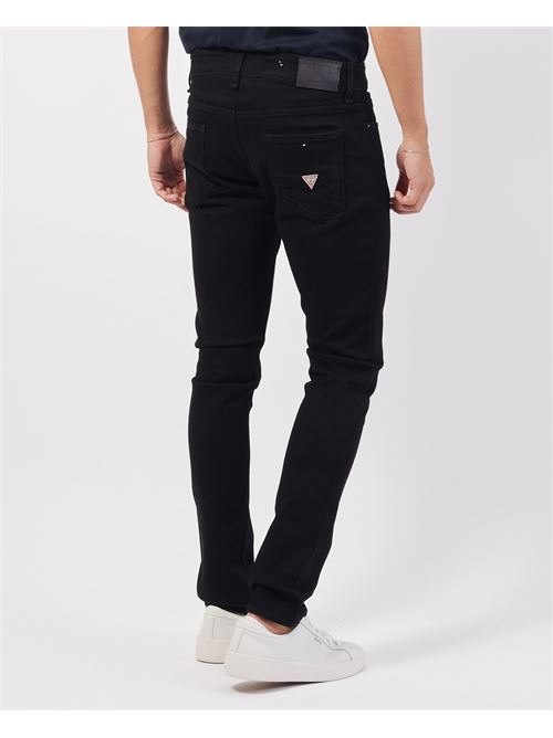 Jeans nero Guess modello skinny in misto cotone GUESS | M2YAN1-D4Q512CRB