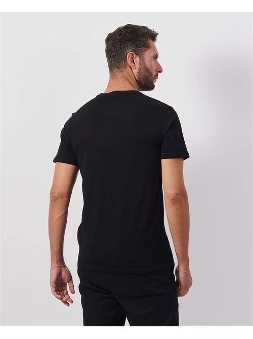 T-shirt à col rond pour hommes Guess avec logo en relief GUESS | M4BI61-K9RM1JBLK