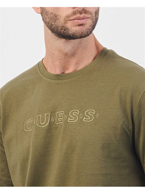 T-shirt Guess coupe décontractée avec logo brodé GUESS | M4BI81-K8FQ4G8EV